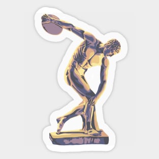 The Discus Thrower Sticker